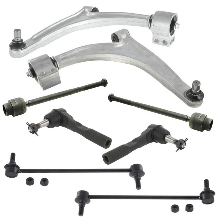 Brazos de control inferiores, varillas de amarre con rótula, enlaces de barra estabilizadora para Chevrolet Malibu 04-10