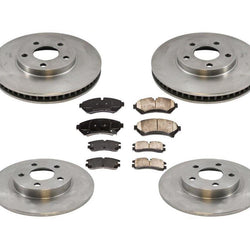 Front & Rear Disc Brake Rotors Pads for Cadillac Seville STS SLS 1998-2002