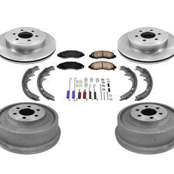Nuevo Kit de resorte de zapatos de pastillas de freno de tambor trasero de rotores delanteros para Dodge Dakota 03-04