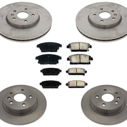 Pastillas de freno de cerámica para Buick Encore 13-19 con rotores de freno de 4 ruedas
