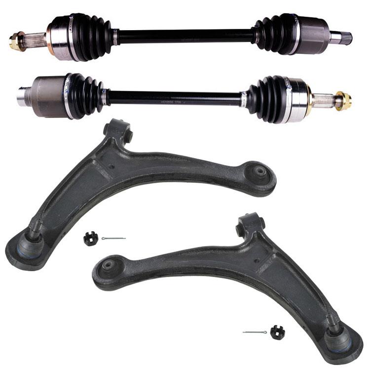 Brazos de control inferiores de los ejes delantero izquierdo y derecho para Honda Ridgeline 2006-2014