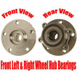 Conjunto de cojinetes de cubo de rueda delantera para Volkswagen Beetle 12-19 Jetta 05-18