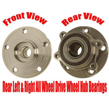 Rear Left & Right Wheel Hub Bearings Assembly for Audi A3 Quattro 2006-2013