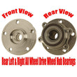 Conjunto de cojinetes de cubo de rueda trasera izquierda y derecha para Audi A3 Quattro 2006-2013