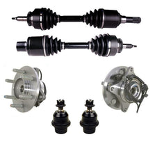 Front Axles Wheel Hub Bearings Lower Ball joints for Ford Expedition 2011-2014
