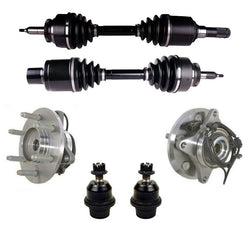 Front Axles Wheel Hub Bearings Lower Ball joints for Ford Expedition 2011-2014