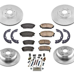 Disc Brake Rotors Brake Pads Brake Shoes Spring Kit for Hyundai Veracruz 07-12