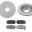 Fits Mitsubishi Eclipse 06-09 Galant 07-09 3.8L (2) Rear Brake Rotors Brake Pads