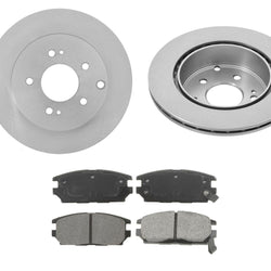 Fits Mitsubishi Eclipse 06-09 Galant 07-09 3.8L (2) Rear Brake Rotors Brake Pads
