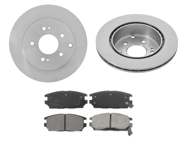 Fits Mitsubishi Eclipse 06-09 Galant 07-09 3.8L (2) Rear Brake Rotors Brake Pads