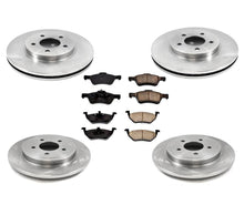 Brake Rotors Brake Pads for Ford Escape 2005 2006 2009 W/ Rear Disc Brake Rotors