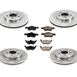 Brake Rotors Brake Pads for Ford Escape 2005-2009 With Rear Disc Brake Rotors