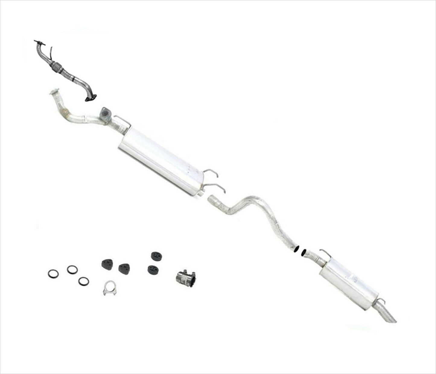 Sistema de silenciador de escape HECHO EN EE. UU. para Toyota Landcruiser para Lexus LX470 98-07