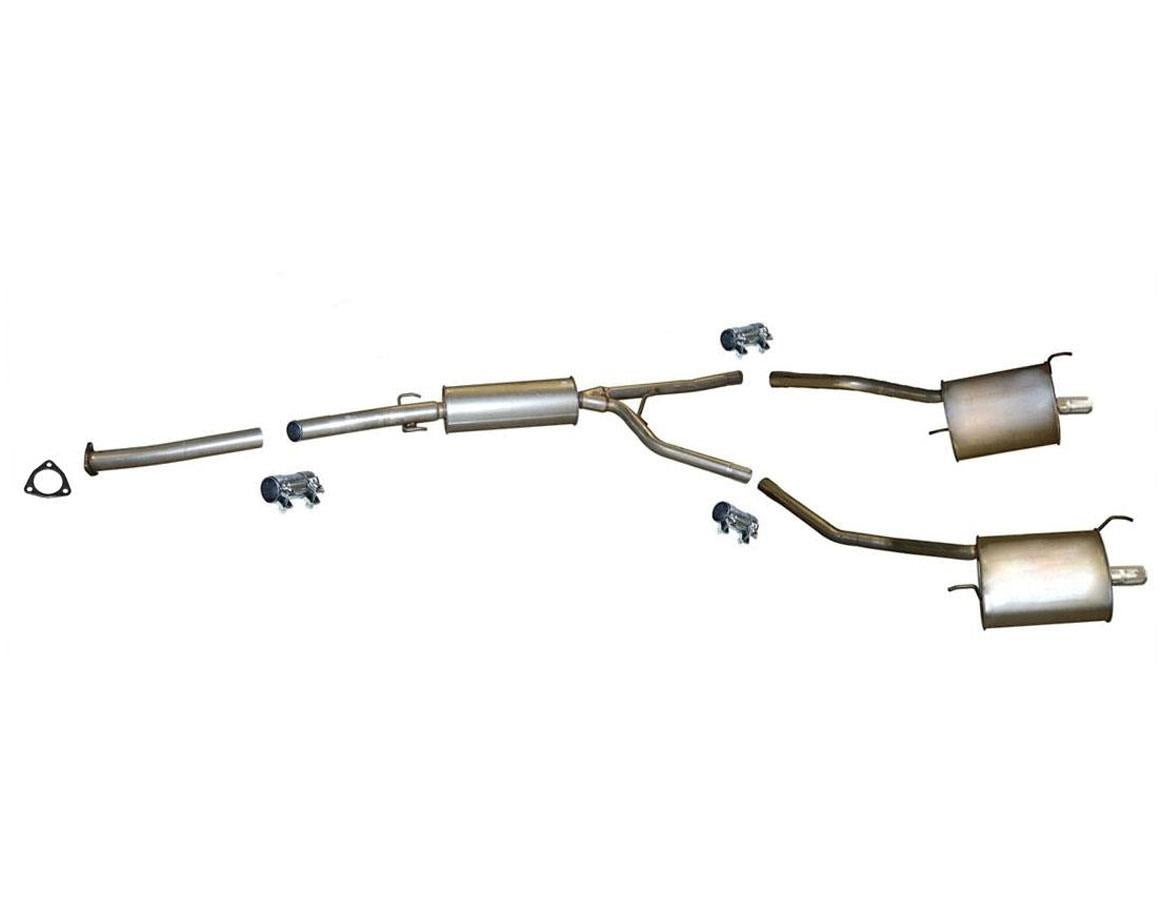 Resonador y silenciadores de tubo de extensión posterior al convertidor para Honda Pilot 2009-2012