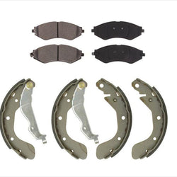 Ceramic Front Pads & New Organic Brake Shoes for Chevrolet Aveo Aveo5 05-11