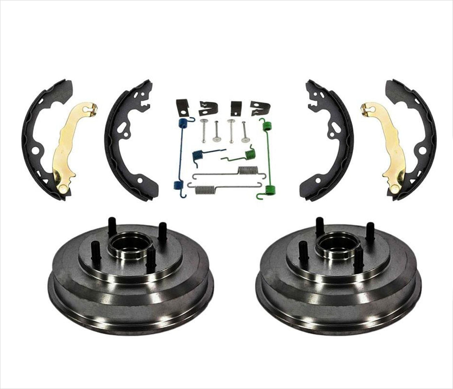 Tambores traseros Cojinetes de rueda Zapatas de freno y herrajes para Ford Focus 00-08