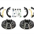 Rear Drums Wheel Bearings Brake Shoes and Hardware for Ford Focus 2000-2008
