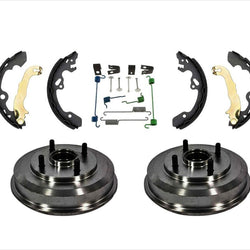 Tambores traseros Cojinetes de rueda Zapatas de freno y herrajes para Ford Focus 00-08