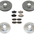 Front & Rear Brake Rotors Ceramic Brake Pads for Lincoln Continental 1995-2002