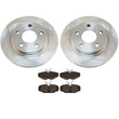 Rear Disc Brake Rotors & Ceramic Brake Pads for Taurus SHO 1993-2007