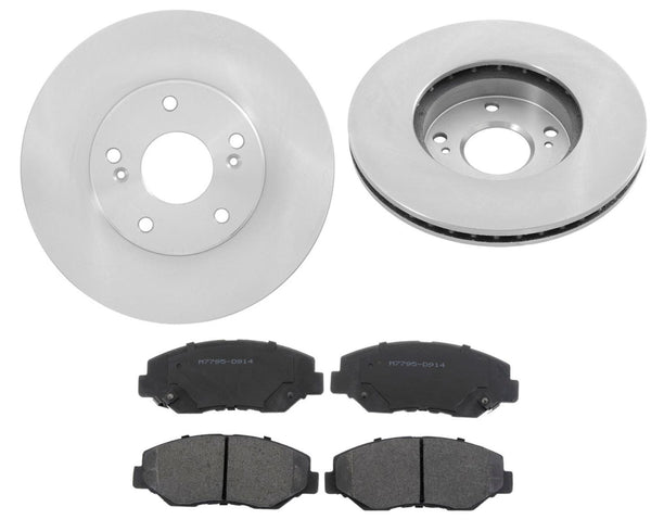 Fits 2003 to 2011 Honda Element (2) Front Brake Rotors & Ceramic Pads