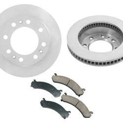 Fits Cadillac DTS 8 Wheel Stud H/D J55 (2) Front Brake Rotors & Ceramic Pads