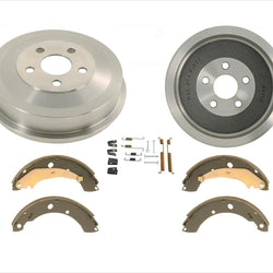 REAR 9 Inch Brake Drums & Brake Shoes for Chrysler PT Cruiser 04-09 with ABS