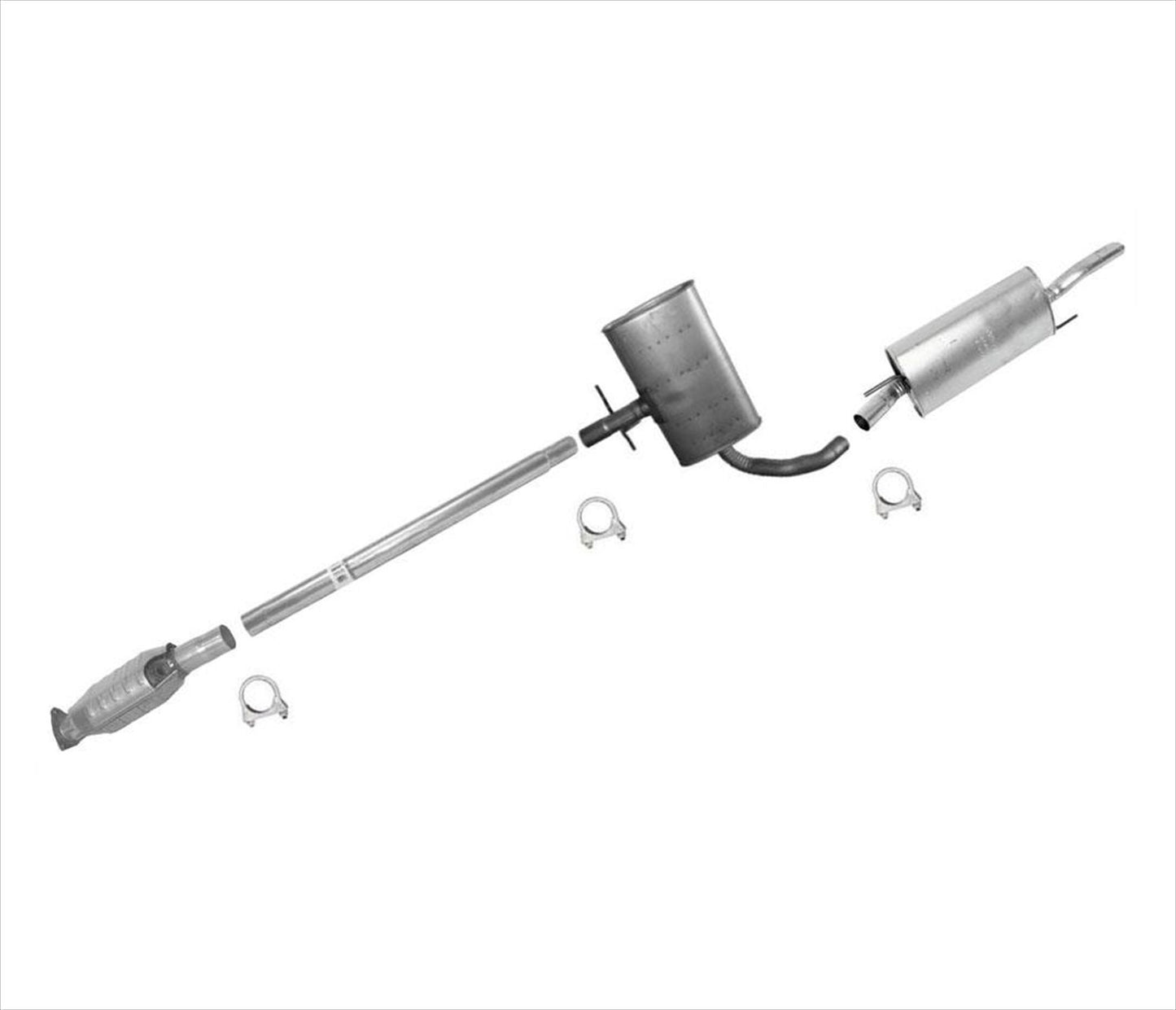 Sistema de escape para Volkswagen Cabrio 2.0L Código de motor ABA 1996-2002