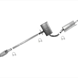 Exhaust System for Volkswagen Cabrio 2.0L ABA Engine Code 1996-2002