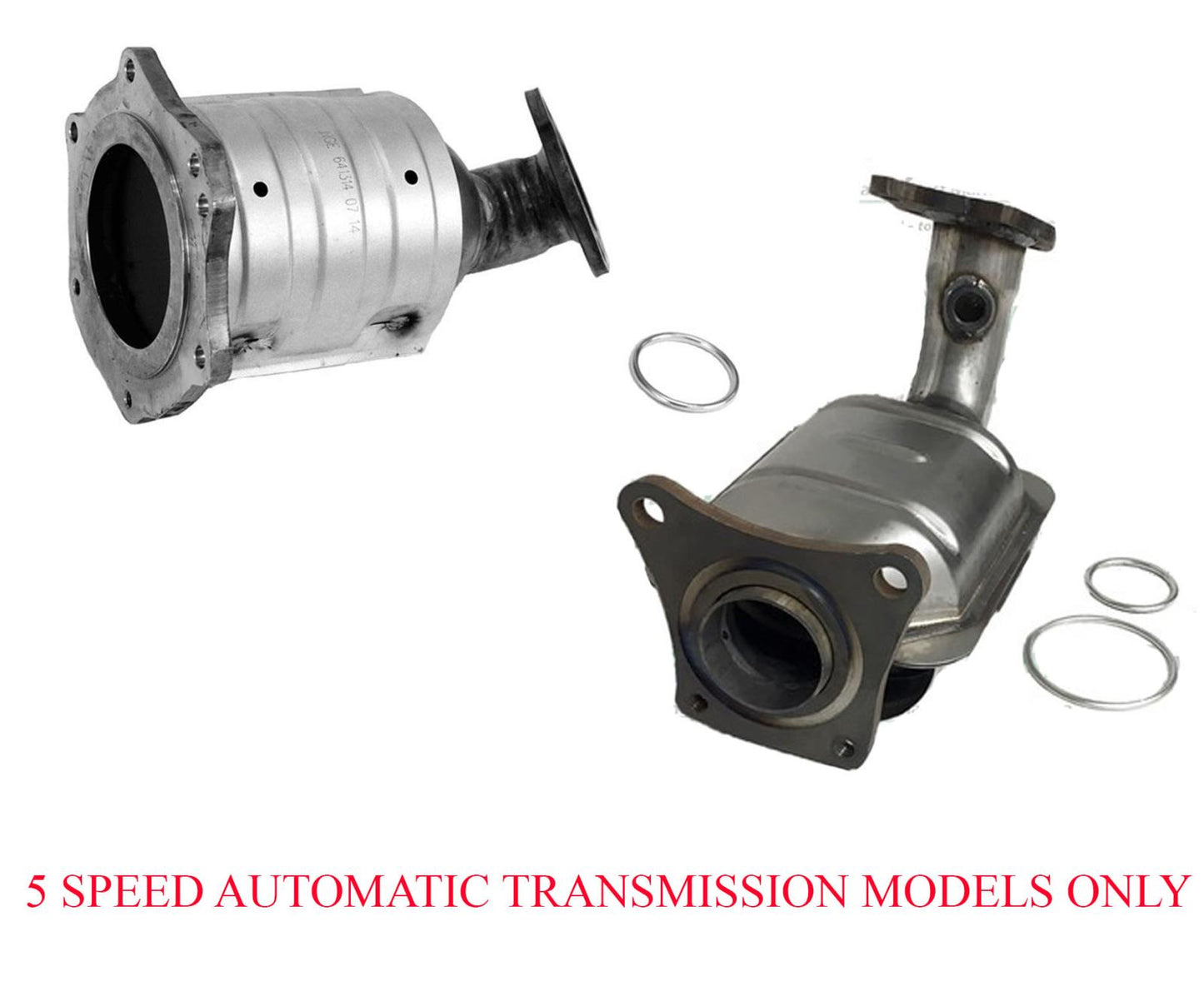 Front & Rear Converter for Nissan Quest 04-09 5 Speed Automatic Transmission