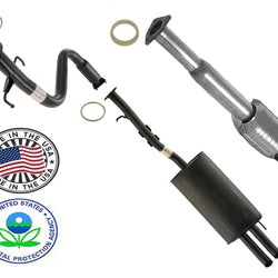 Fits 96-04 Acura RL 3.5L Rear Converter Middle Pipe & Muffler Exhaust System