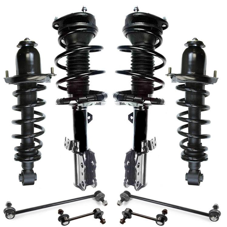 Puntales completos delanteros y traseros y enlaces de barra estabilizadora para Toyota 2000-2005 Gelica GT