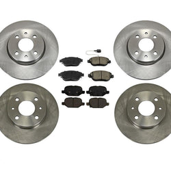 Pastillas de freno de rotores de freno delantero trasero para modelos Fiat 500 Abarth Turbo solo 12-2019