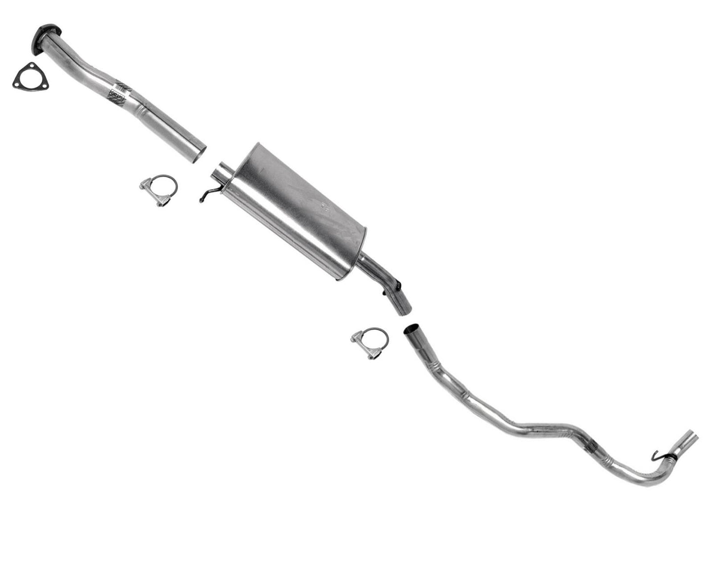 1998-2000 S10 Sonoma Pick 2 ruedas motrices 108WB 2.2L sistema de escape silenciador