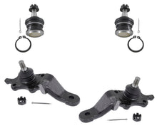Se adapta a Toyota 4 Runner (4) rótulas delanteras inferiores y superiores 1996-2002.
