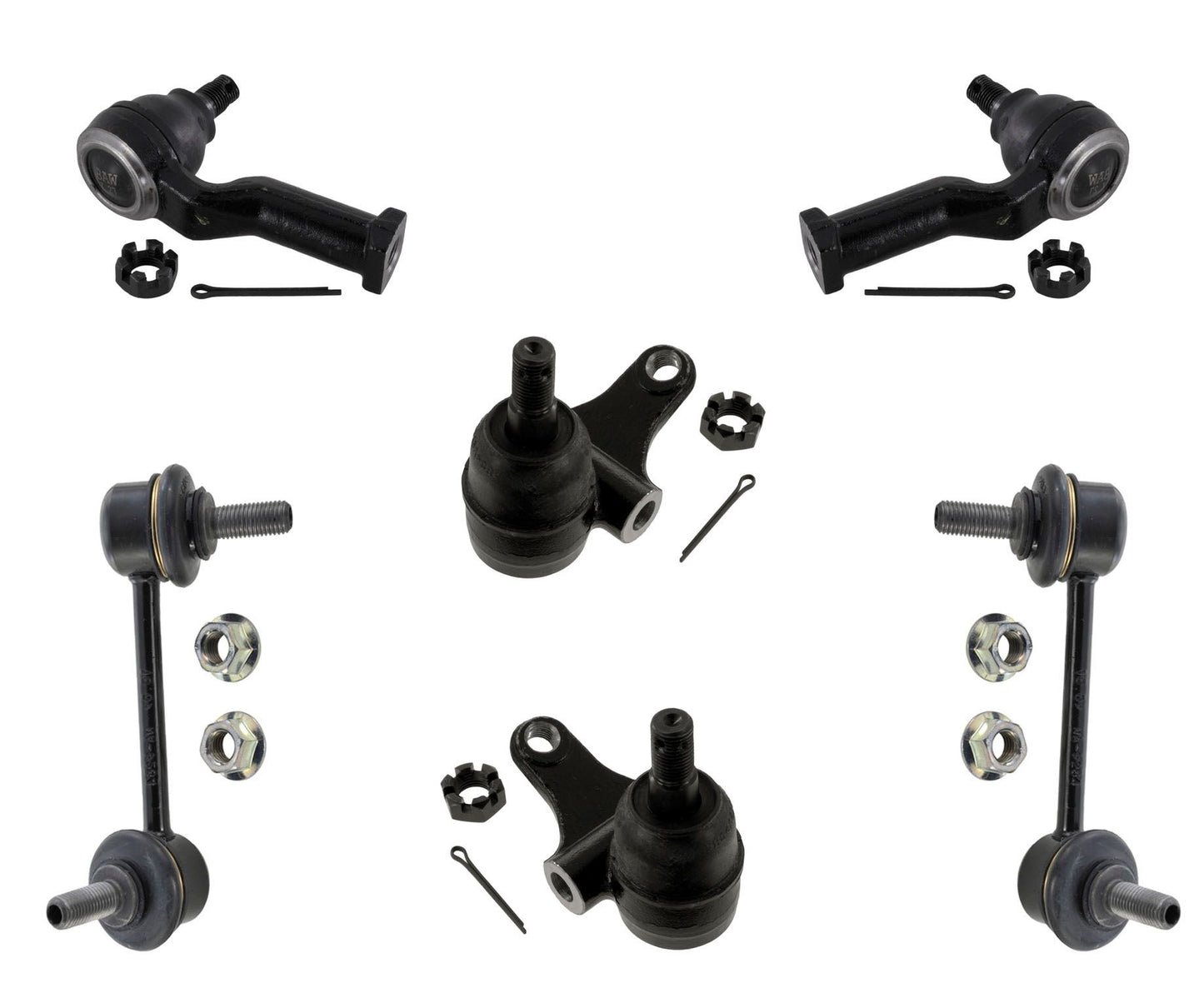 100% Brand New Ball Joints Sway Bar Links Tie Rods for Mazda Miata MX5 99-05