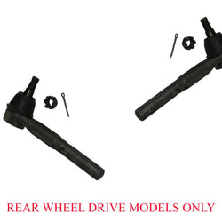 Fits Ford F250 Super Duty 99-07 Rear Wheel Drive (2) Outer Tie Rod End