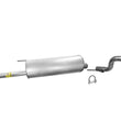 Muffler Exhaust System for Ford F150 4.6 5.4L 126 145 157 Wheel Base 2009-2010