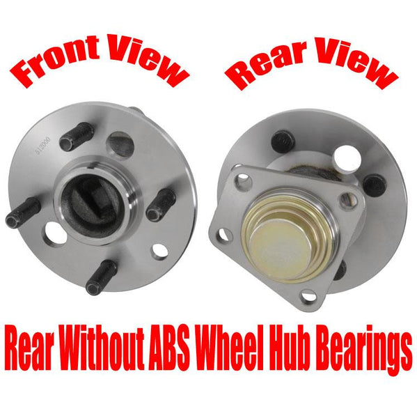 2- REAR Wheel Hub Bearing Assembly for Saturn SL1 SW1 91-94 Without ABS