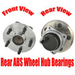 2- REAR Wheel Hub Bearing Assembly for Scion TC 05-10 With ABS Sensors