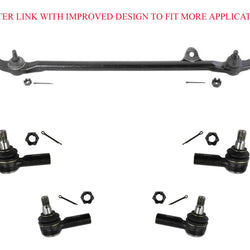 Center Link Inner & Outer Tie Rods Fits For 91-97 Rodeo 92-02 Trooper 5Pc Kit