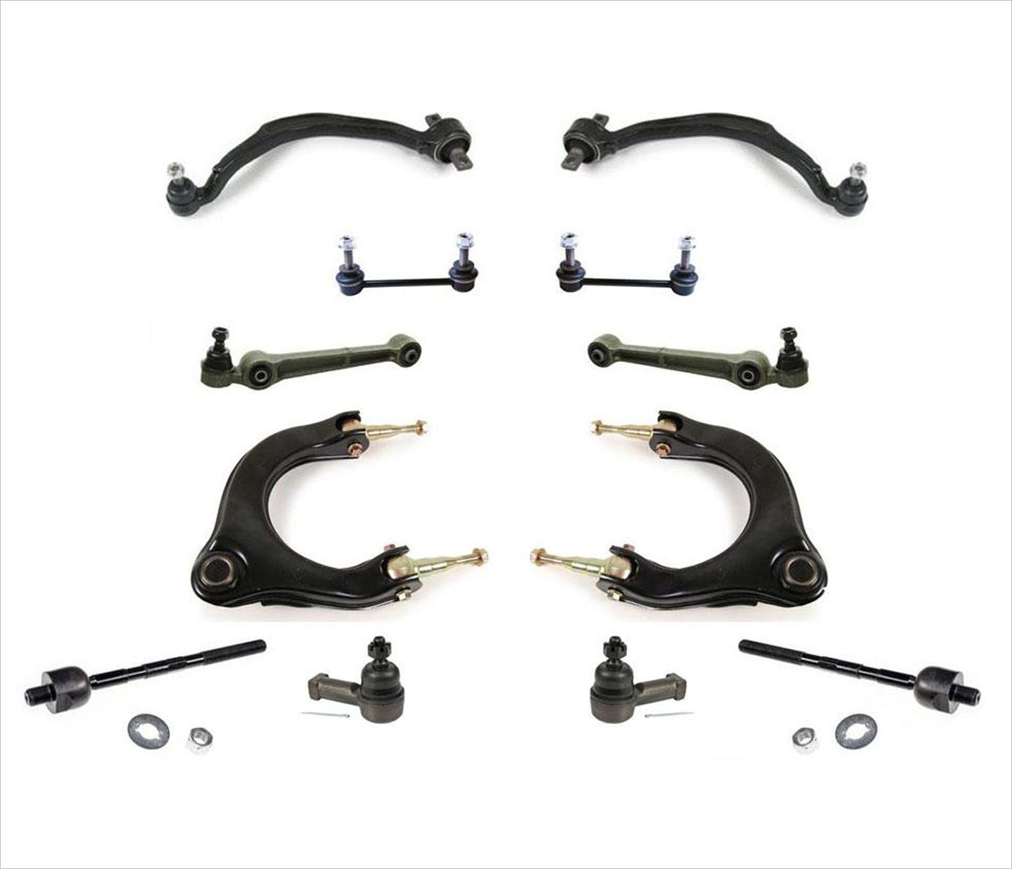 Kit de suspensión de 12 piezas de brazos de control para Avenger Talon Galant Sebring Eclipse 95-00