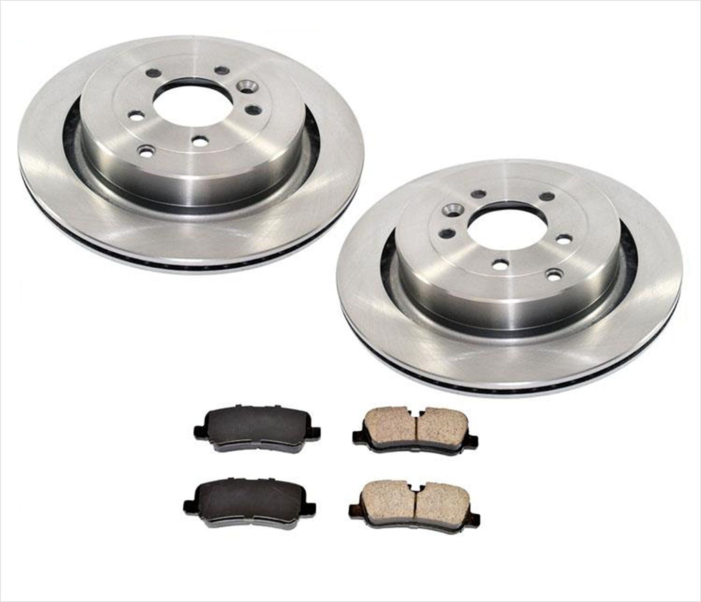 Rotores de freno de disco trasero y pastillas de freno de cerámica para Landrover LR3 05-09