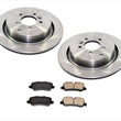 REAR Disc Brake Rotors & Ceramic Brake Pads for Landrover LR3 05-09