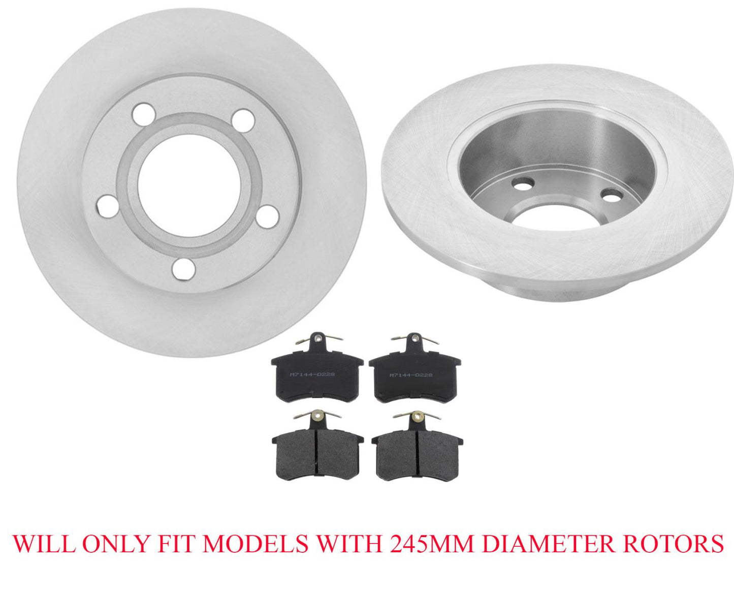 Se adapta al rotor de freno trasero Audi A6 Quattro 1995-1997 y pastillas de freno de cerámica.