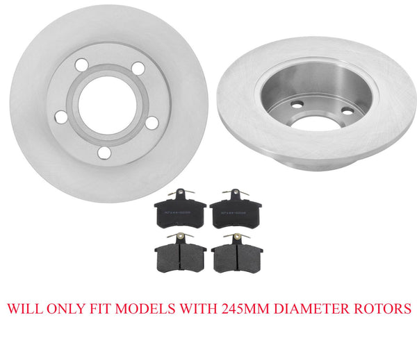 Se adapta al rotor de freno trasero Audi A6 Quattro 1995-1997 y pastillas de freno de cerámica.