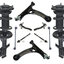 Se adapta a Toyota Corolla 03-08, puntales delanteros, brazos de control inferiores, varillas de amarre y eslabones