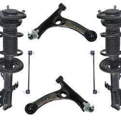 Fits 03-08 Toyota Corolla Front Complete Struts Lower Control arms & Links