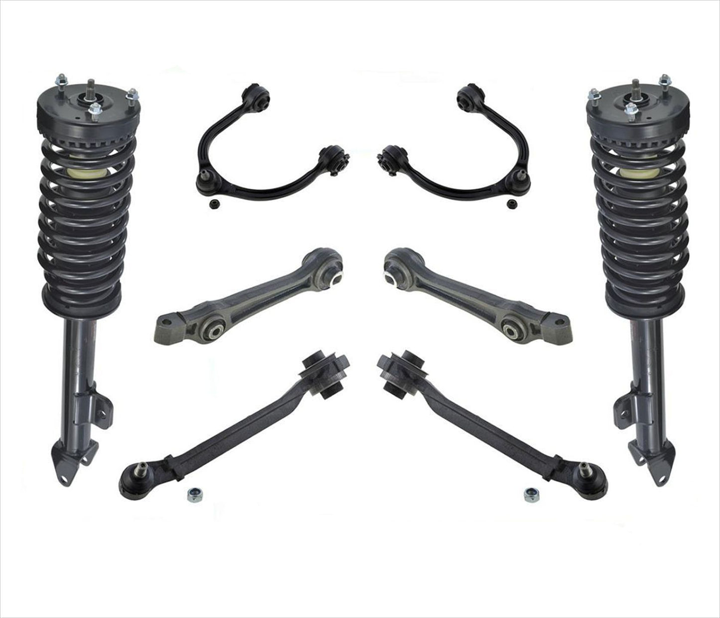 Brazos y puntales de control superior inferior delantero de 8 piezas para Chrysler 300 05-10