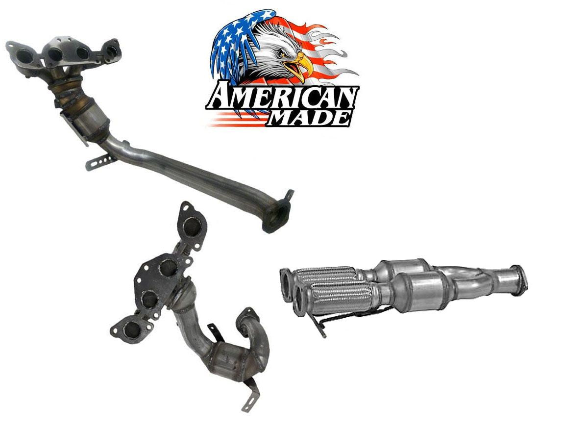 Front Left Right and Center 3pc Catalytic Converters for Volvo XC90 4.4L 05-11